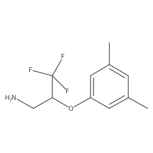 2-(3,5-Dimethyl-phenoxy)-3,3,3-trifluoro-propylamine结构式