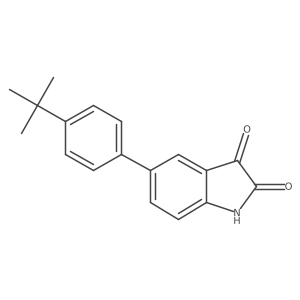 5-(4-Tert-butylphenyl)-1H-indole-2,3-dione结构式