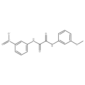 N1-(3-methoxyphenyl)-N2-(3-nitrophenyl)oxalamide结构式