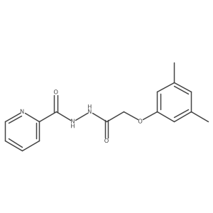 N'-[2-(3,5-dimethylphenoxy)acetyl]pyridine-2-carbohydrazide Structure