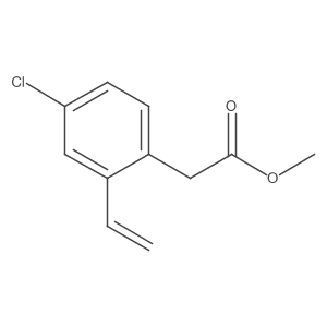 Methyl (4-chloro-2-vinylphenyl)acetate结构式
