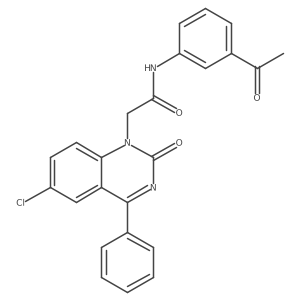 N-(3-acetylphenyl)-2-(6-chloro-2-oxo-4-phenylquinazolin-1(2H)-yl)acetamide Structure