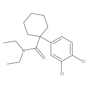 1-(3,4-Dichlorophenyl)-n,n-diethylcyclohexanecarboxamide结构式