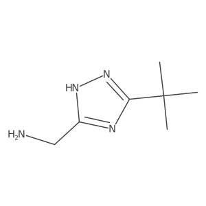(5-Tert-butyl-4H-1,2,4-triazol-3-YL)methanamine结构式