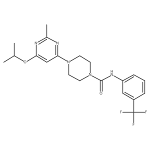4-(6-isopropoxy-2-methylpyrimidin-4-yl)-N-(3-(trifluoromethyl)phenyl)piperazine-1-carboxamide Structure
