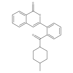 3-{2-[(4-methylpiperidin-1-yl)carbonyl]phenyl}-1H-isochromen-1-one Structure
