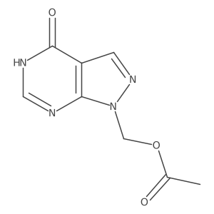 Allopurinol, 1-[(acetyloxy)methyl]- Structure