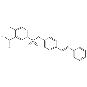 Benzoic acid, 2-methyl-5-[[[4-(2-phenyldiazenyl)phenyl]amino]sulfonyl]- Structure