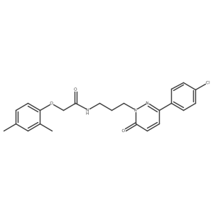 N-(3-(3-(4-chlorophenyl)-6-oxopyridazin-1(6H)-yl)propyl)-2-(2,4-dimethylphenoxy)acetamide Structure