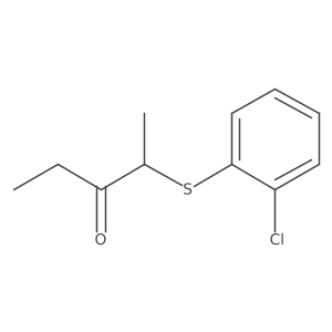 2-[(2-Chlorophenyl)thio]-3-pentanone结构式