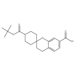 1'-(tert-Butoxycarbonyl)spiro[chroman-2,4'-piperidine]-7-carboxylic acid结构式