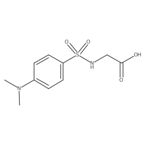 (4-Dimethylamino-benzenesulfonylamino)-acetic acid Structure