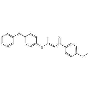 1-(4-Methoxyphenyl)-3-[(4-phenoxyphenyl)amino]-2-buten-1-one Structure