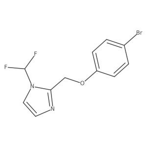 2-(4-bromophenoxymethyl)-1-(difluoromethyl)-1H-imidazole Structure