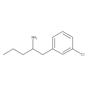 1-(3-Chlorophenyl)pentan-2-amine结构式