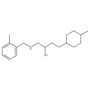 1-[(4-Methylcyclohexyl)oxy]-3-[[(2-methylphenyl)methyl]amino]-2-propanol Structure