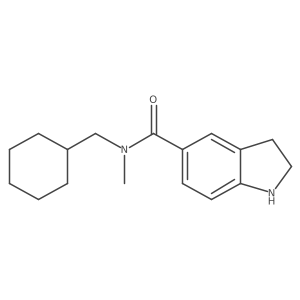 1h-Indole-5-carboxamide,n-(cyclohexylmethyl)-2,3-dihydro-n-methyl- Structure