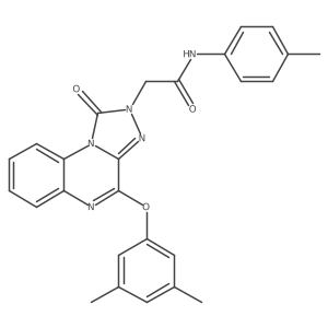 2-(4-(3,5-dimethylphenoxy)-1-oxo-[1,2,4]triazolo[4,3-a]quinoxalin-2(1H)-yl)-N-(p-tolyl)acetamide Structure