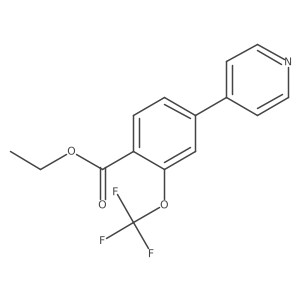 Ethyl 4-(4-pyridinyl)-2-(trifluoromethoxy)benzoate Structure