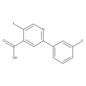 5-Fluoro-2-(3-fluorophenyl)isonicotinic acid Structure