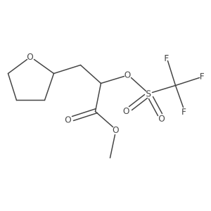 (2R)-Methyl 3-(tetrahydrofuran-2-yl)-2-(((trifluoromethyl)sulfonyl)oxy)propanoate Structure