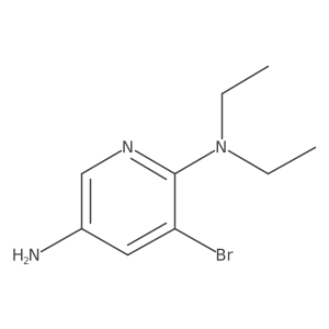 5-Amino-3-bromo-2-(N,N-diethylamino)pyridine结构式