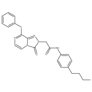 N-(4-butylphenyl)-2-[3-oxo-8-(phenylsulfanyl)-2H,3H-[1,2,4]triazolo[4,3-a]pyrazin-2-yl]acetamide Structure