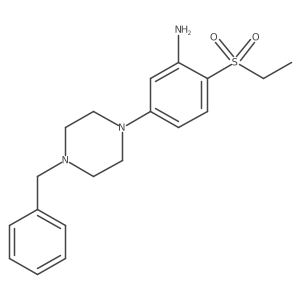 5-(4-Benzyl-1-piperazinyl)-2-(ethylsulfonyl)-phenylamine Structure