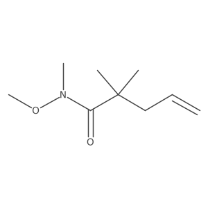 N-methoxy-N,2,2-trimethylpent-4-enamide Structure