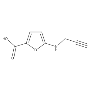 5-[(Prop-2-yn-1-yl)amino]furan-2-carboxylic acid Structure
