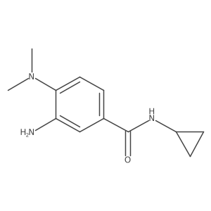 3-amino-N-cyclopropyl-4-(dimethylamino)benzamide结构式