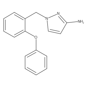 1-{[2-(Phenyloxy)phenyl]methyl}-1H-pyrazol-3-amine Structure