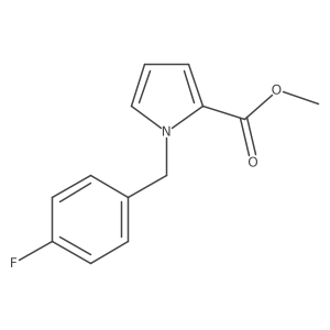 methyl 1-(4-fluorobenzyl)-1H-pyrrole-2-carboxylate结构式