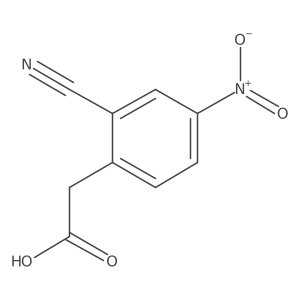 2-(2-Cyano-4-nitrophenyl)acetic acid结构式