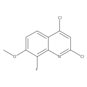 2,4-Dichloro-8-fluoro-7-methoxyquinoline Structure