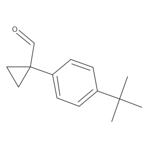 1-(4-Tert-butylphenyl)cyclopropane-1-carbaldehyde Structure