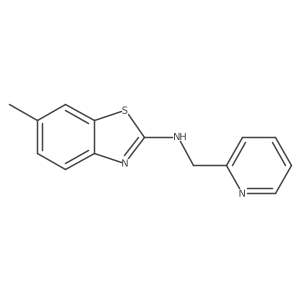 6-methyl-N-(pyridin-2-ylmethyl)benzo[d]thiazol-2-amine Structure