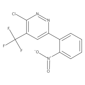 3-Chloro-6-(2-nitrophenyl)-4-(trifluoromethyl)pyridazine Structure