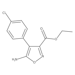 Ethyl 5-amino-4-(4-chlorophenyl)isoxazole-3-carboxylate Structure