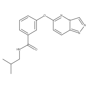 N-(2-methylpropyl)-3-([1,2,4]triazolo[4,3-b]pyridazin-6-yloxy)benzamide结构式