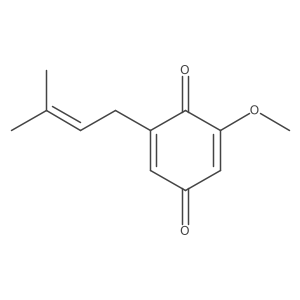 2-Methoxy-6-prenyl-1,4-benzoquinone结构式