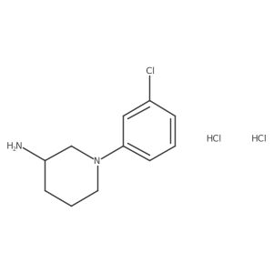 1-(3-Chlorophenyl)piperidin-3-amine dihydrochloride Structure
