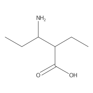 3-Amino-2-ethylpentanoic acid结构式