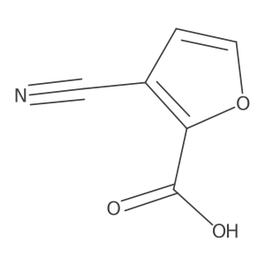 2-Furancarboxylic acid, 3-cyano- Structure