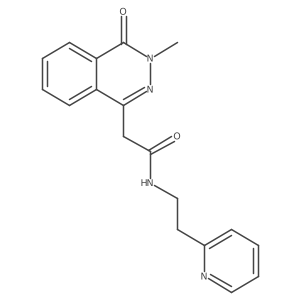 2-(3-methyl-4-oxo-3,4-dihydrophthalazin-1-yl)-N-[2-(pyridin-2-yl)ethyl]acetamide Structure