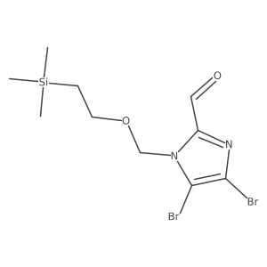 4,5-Dibromo-1-[[2-(trimethylsilyl)ethoxy]methyl]-1H-imidazole-2-carbaldehyde结构式