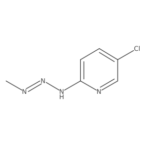 Pyridine, 5-chloro-2-(3-methyl-2-triazen-1-yl)- Structure