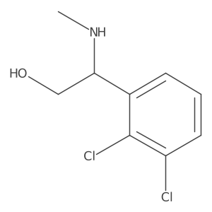 (R)-2-(2,3-Dichlorophenyl)-2-(methylamino)ethan-1-ol结构式