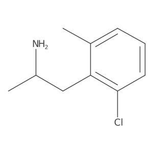 (2S)-1-(2-chloro-6-methylphenyl)propan-2-amine结构式