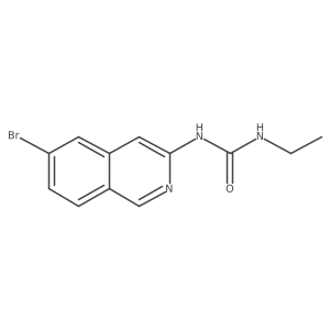 1-(6-Bromoisoquinolin-3-yl)-3-ethylurea结构式
